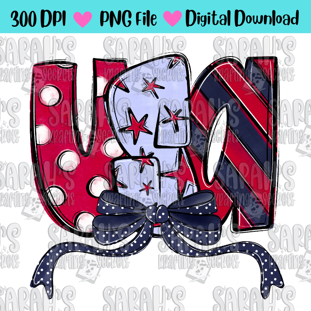 USA with bow PNG