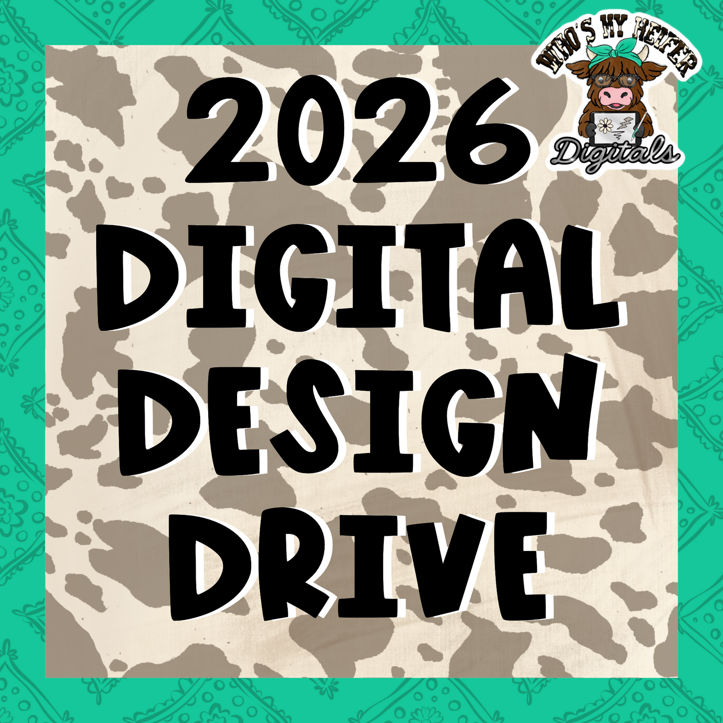 2026 Digital Design Drive (Every PNG file added for the entire year 0f 2026 - will be 1000's of 300 DPI PNGs) Ready to Print Bundle
