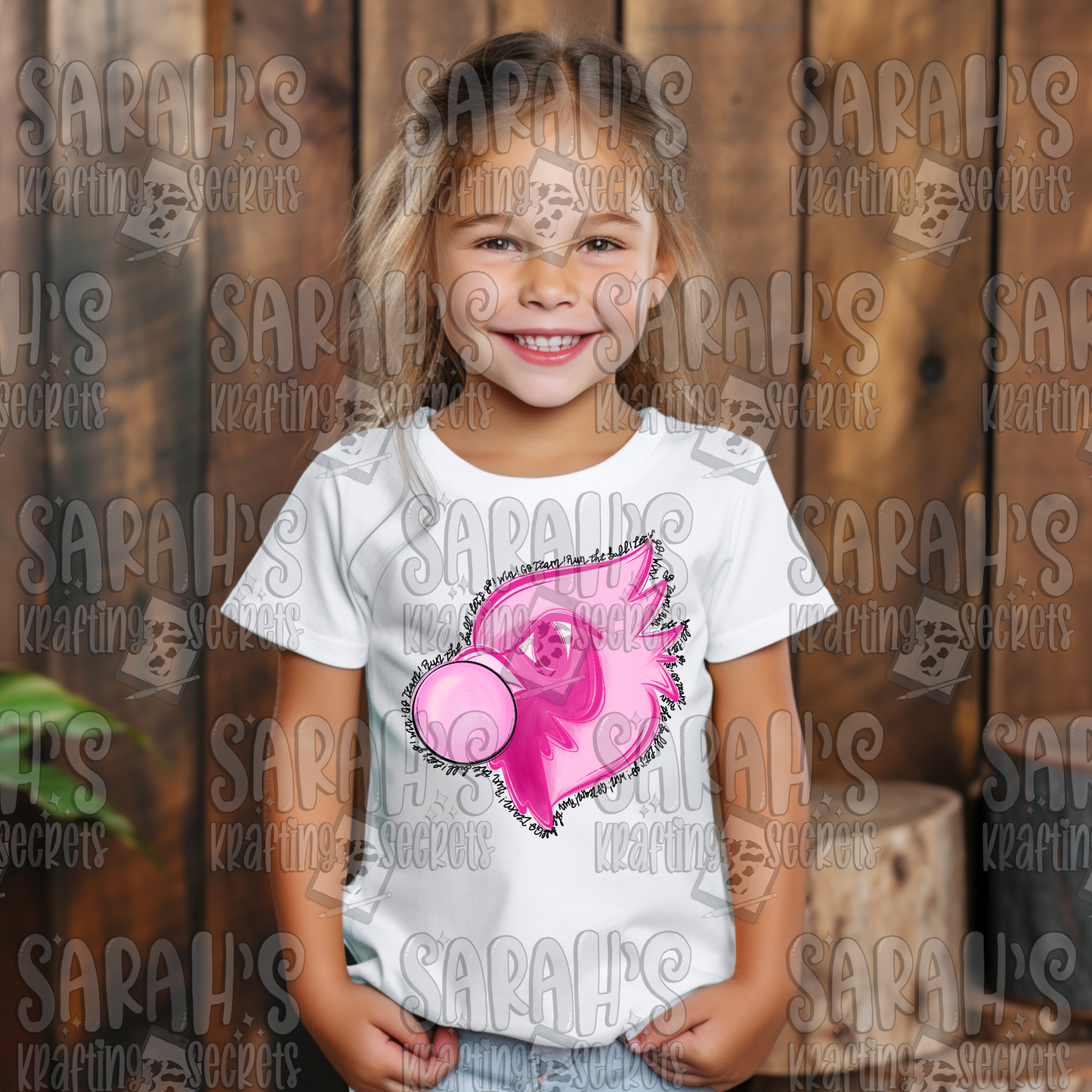 Pink Blowing Bubble Gum Mascot- Cardinal