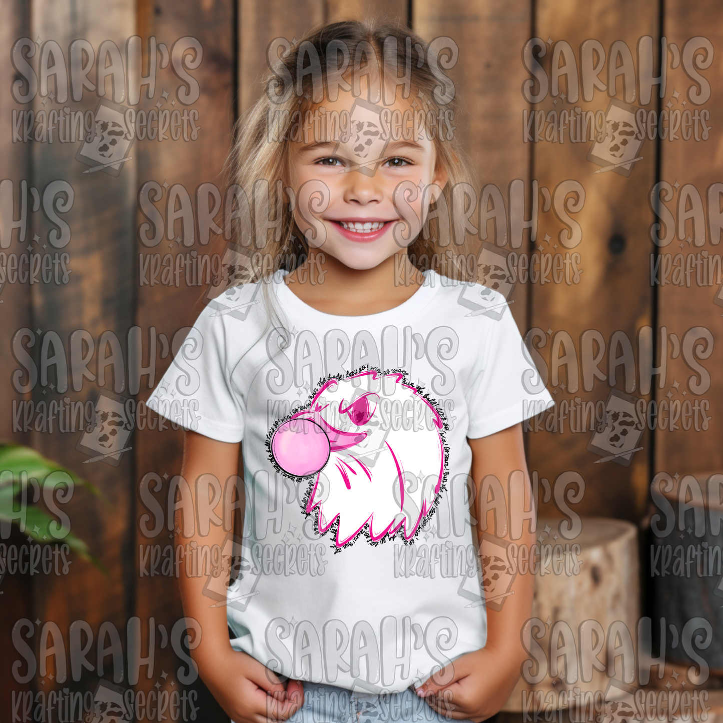 Pink Blowing Bubble Gum Mascot- Eagle
