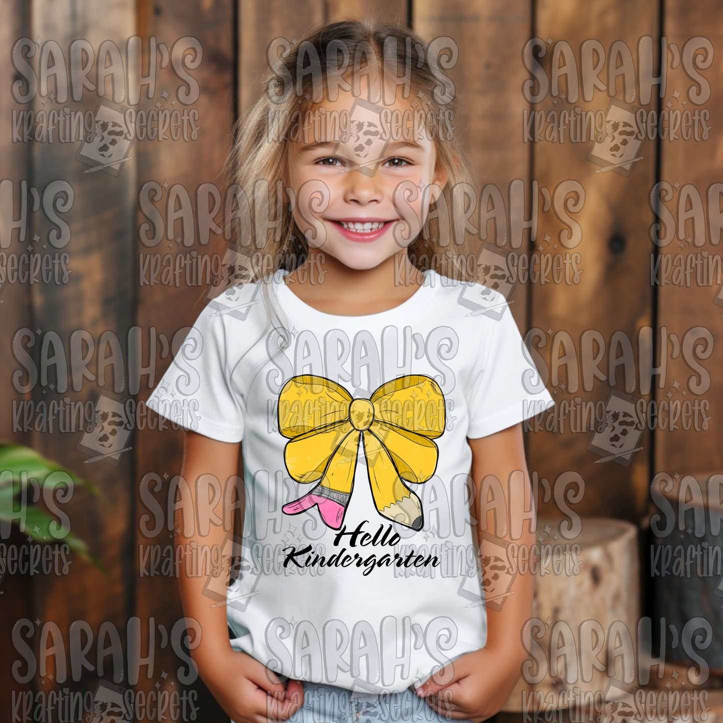 Pencil Bow Sublimation PNG / Hand Drawn Digital Download Watercolor School PNG / School Girl Printable Art / Back to School Sublimation File