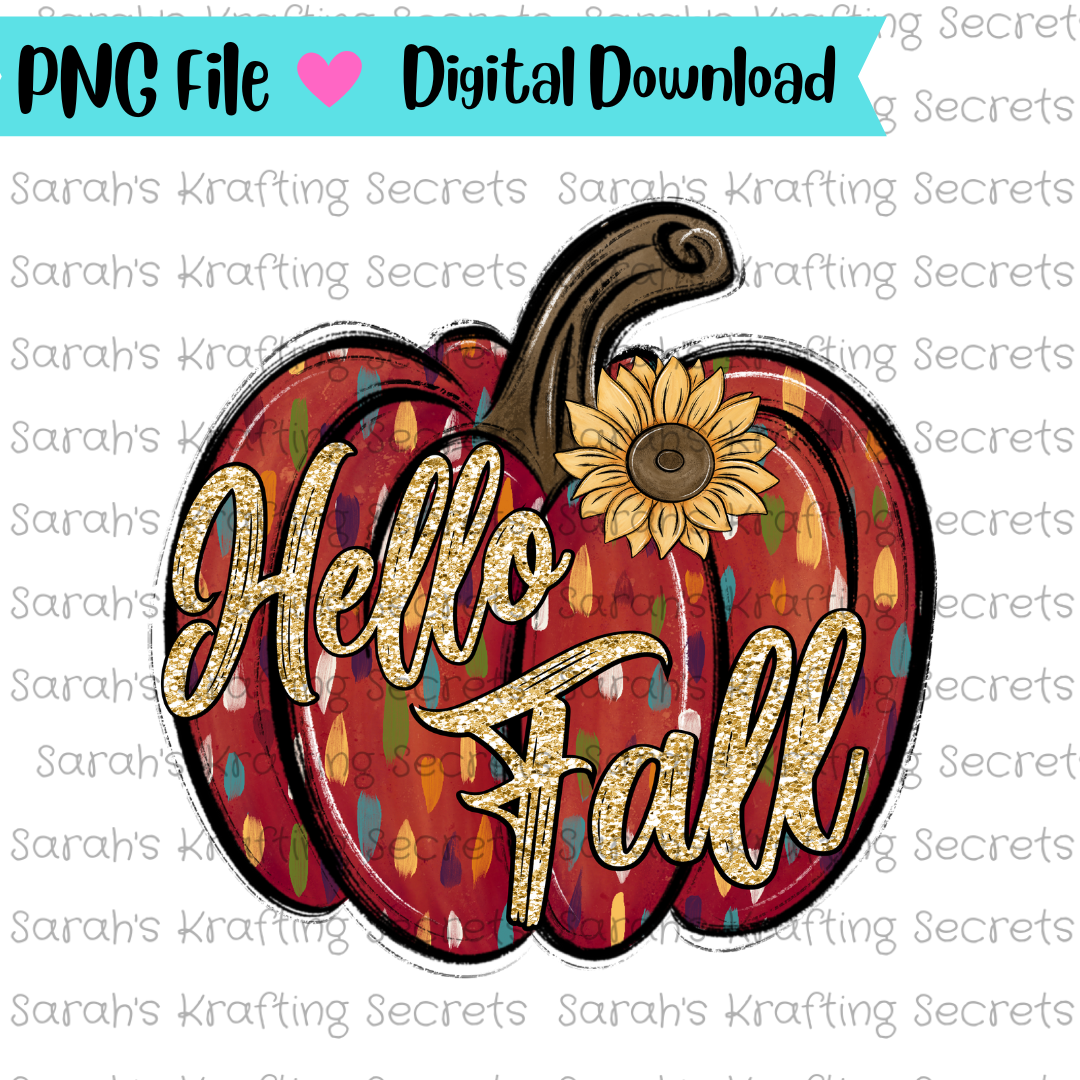 Hello Fall Sublimation Design