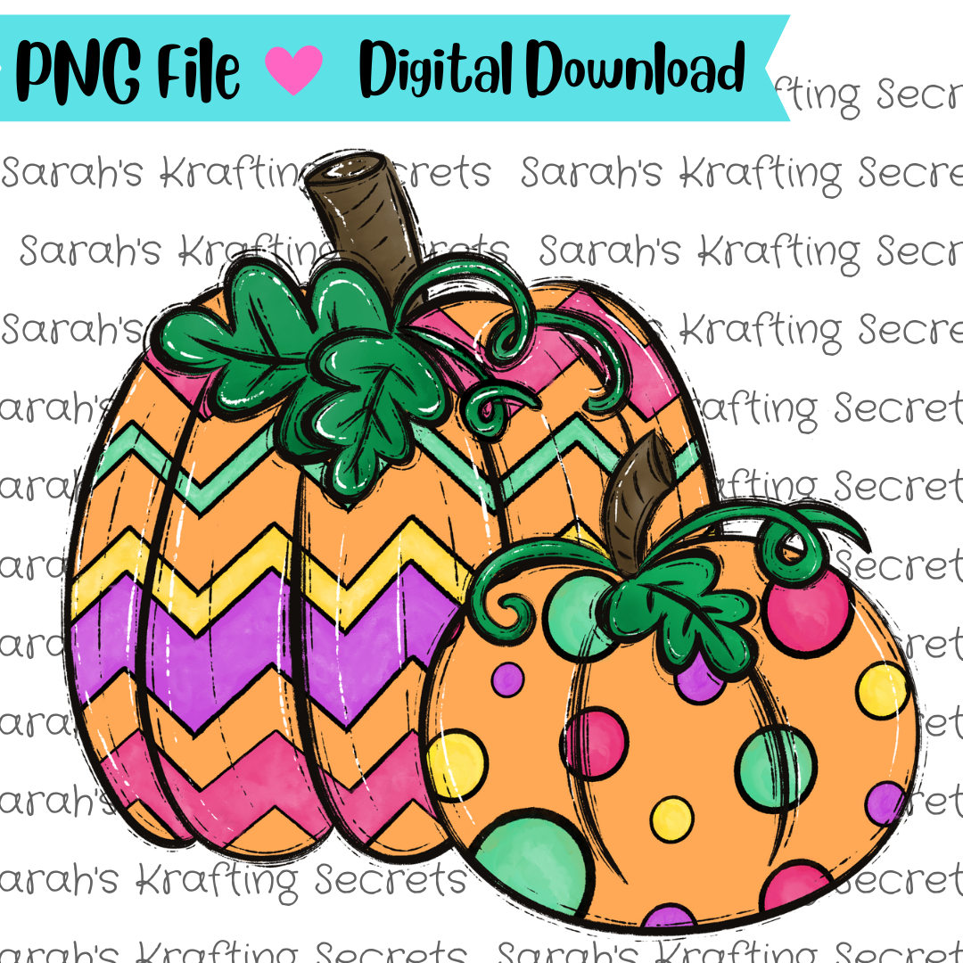 Cute Pumpkin Sublimation Graphic Design