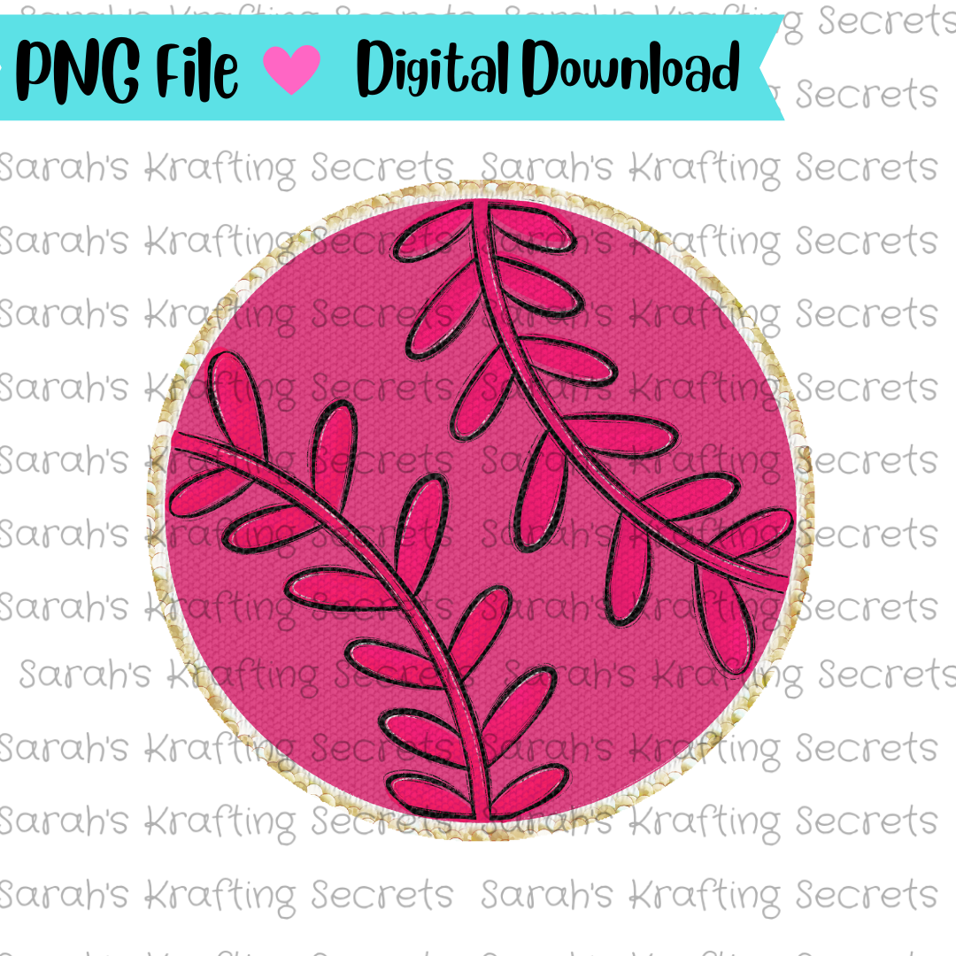 Baseball Chenille Patch Sublimation png