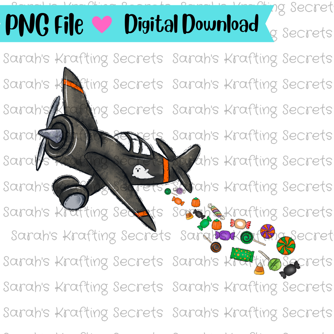 Halloween Airplane Sublimation