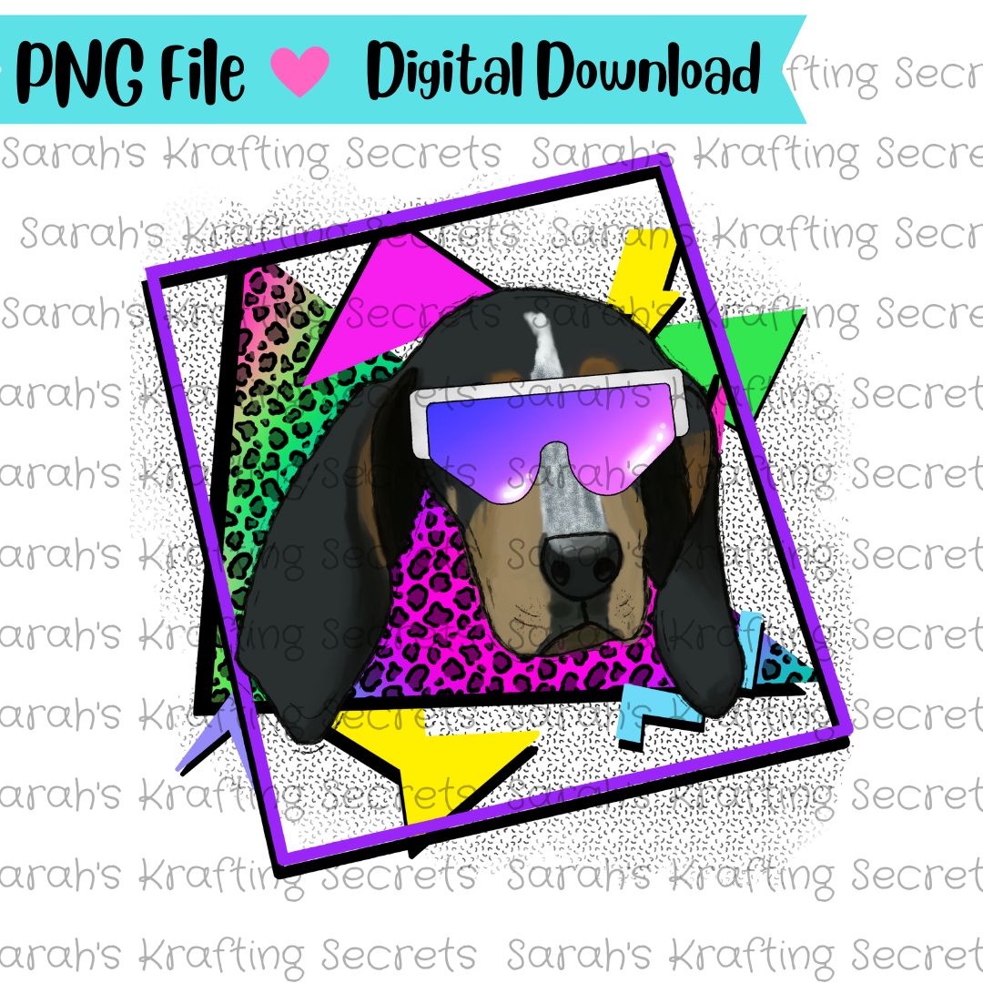 90's Theme Smoky Sublimation Design