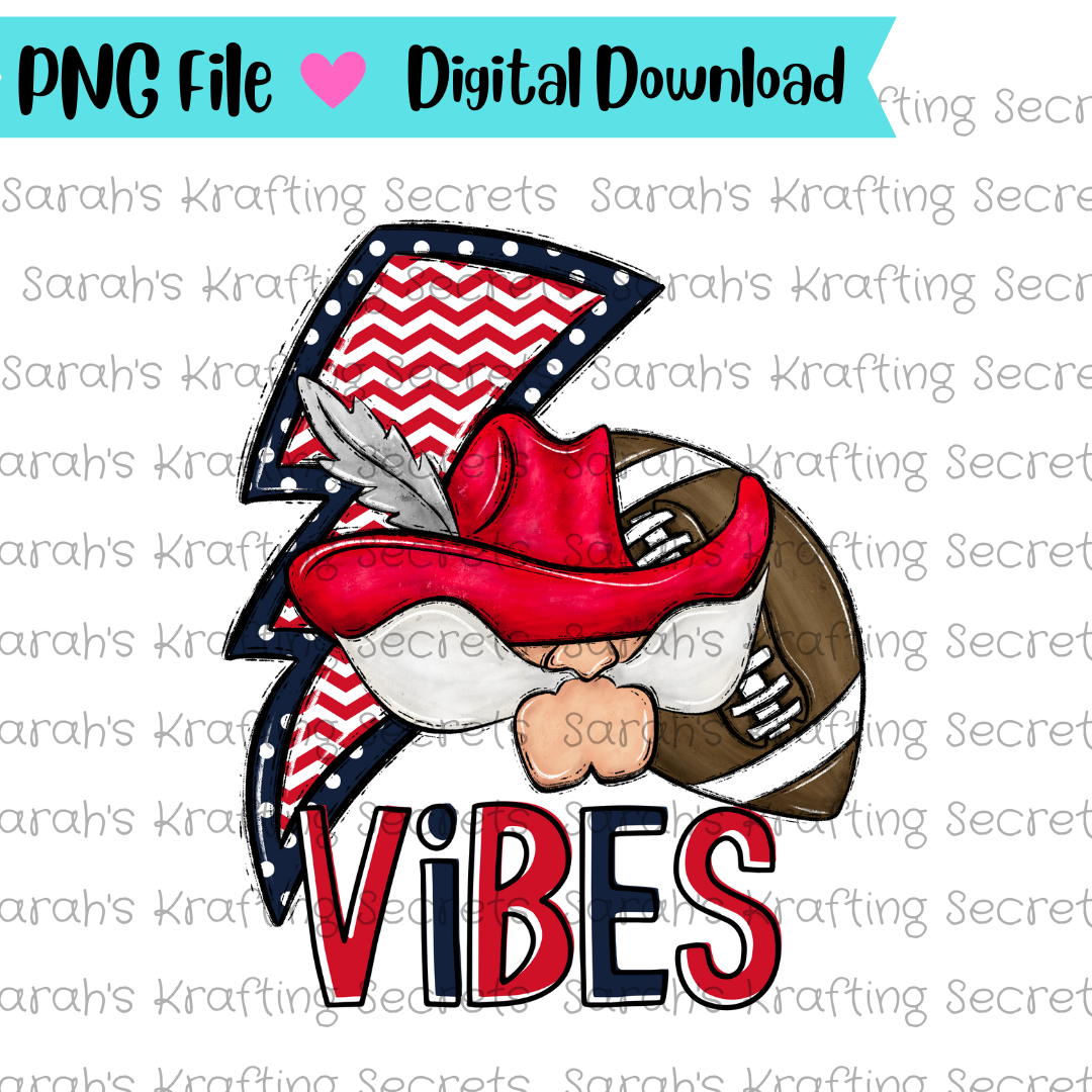 Football Vibes Sublimation Design