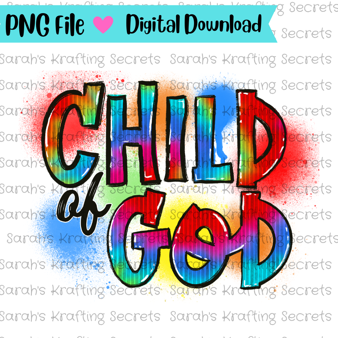 Child of GoD Sublimation png