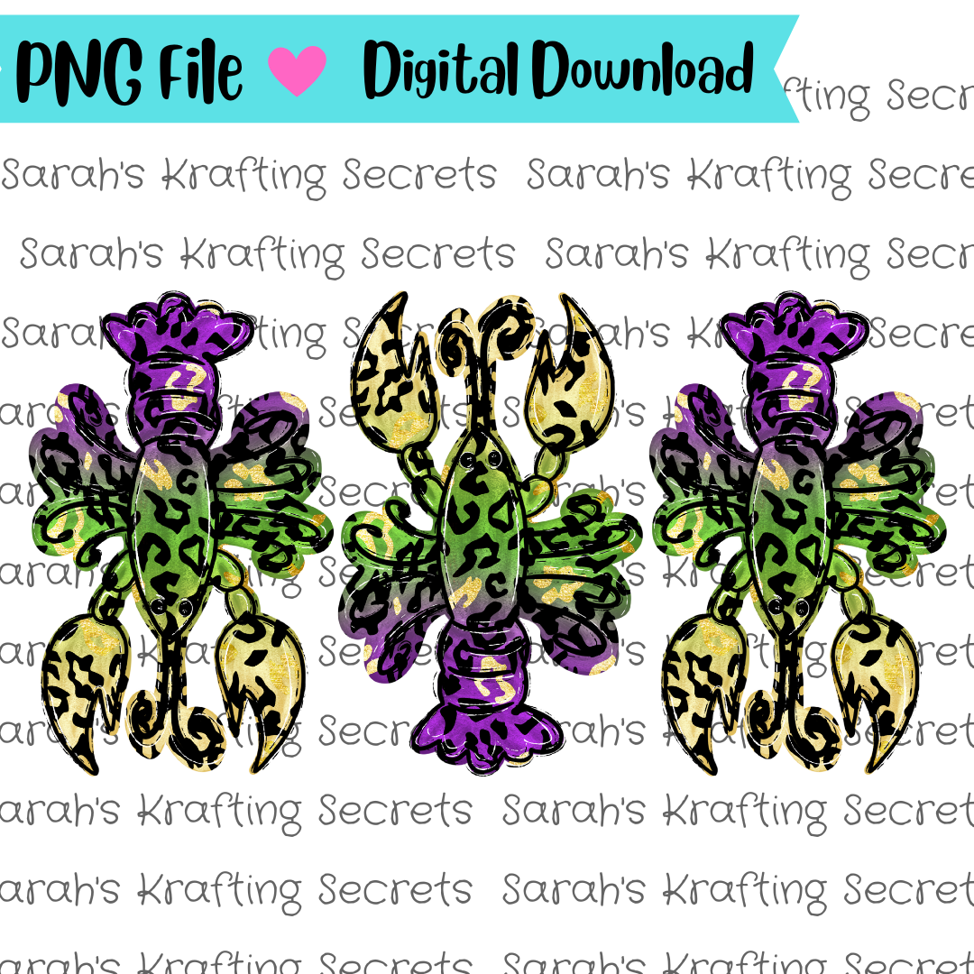 Mardi Gras Leopard Print Sublimation Graphic Design