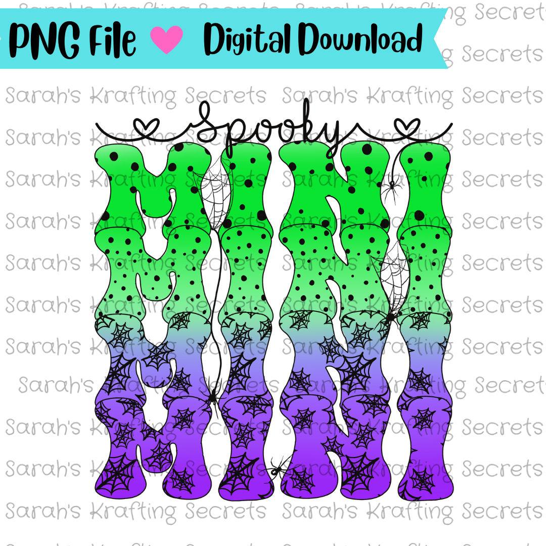Spooky Mini Sublimation design