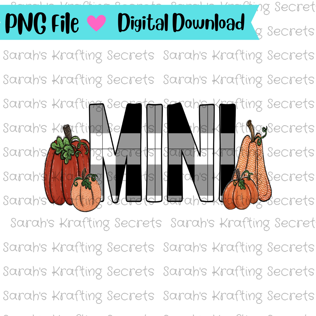 Pumpkin Plaid Mini Sublimation