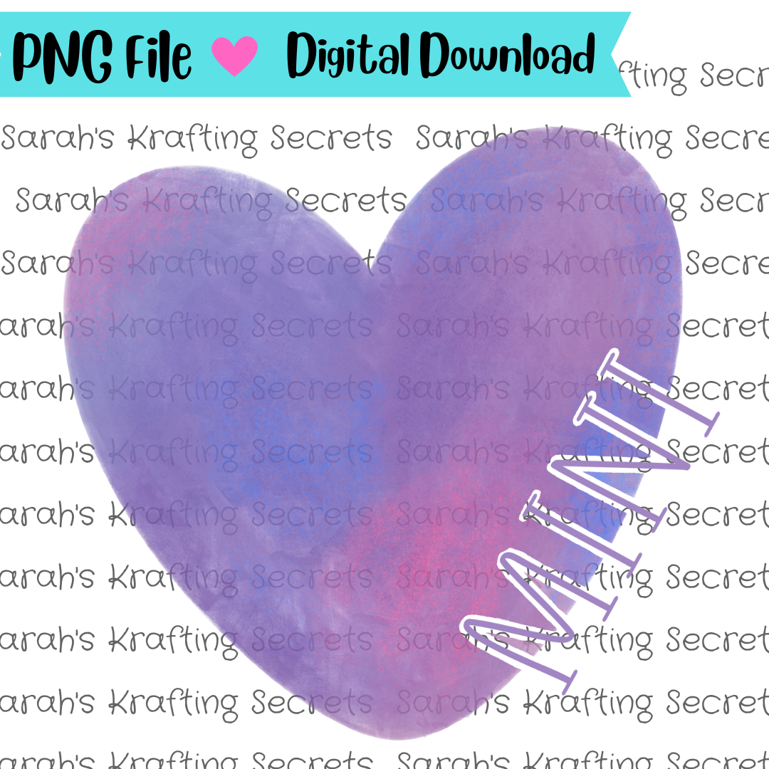 Valentine's Day Heart Mini Sublimation Graphic Design