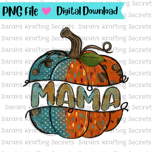 Patched Pumpkin Mama Sublimation