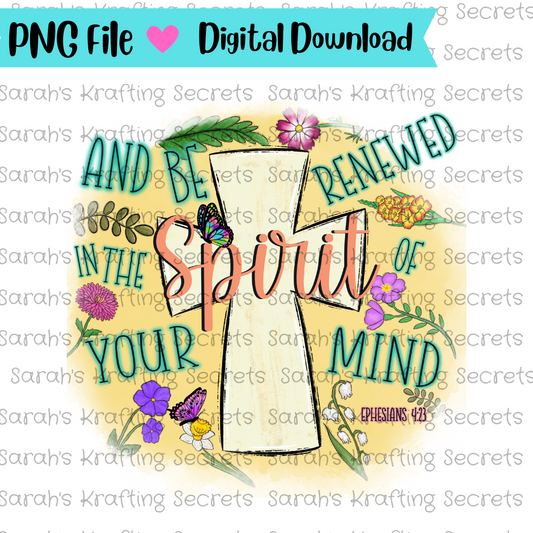 Christian Verse Floral Sublimation Png