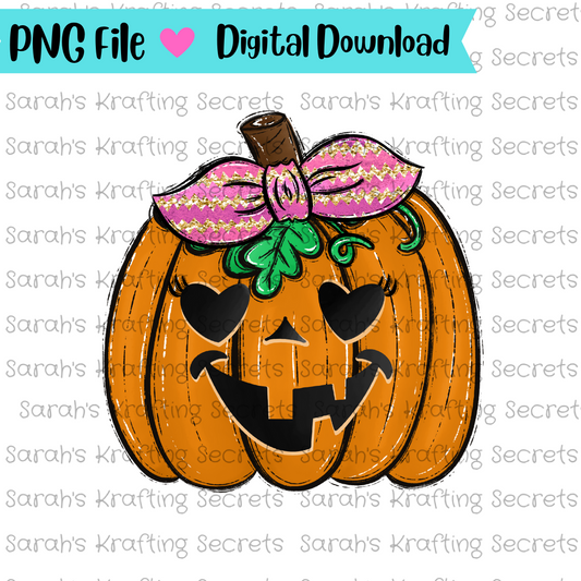 Girl Pumpkin Sublimation png