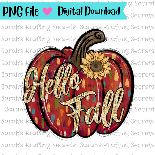 Hello Fall Sublimation Design