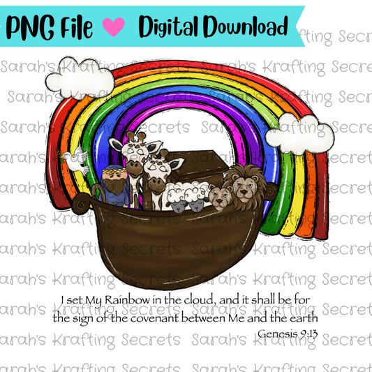 Noah's Ark Sublimation Design