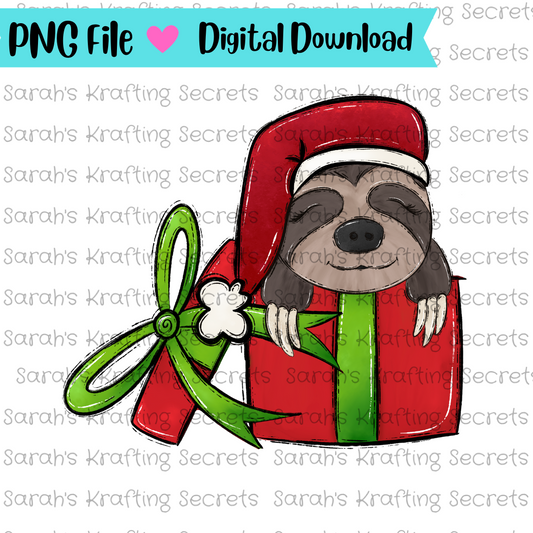 Christmas Sloth png
