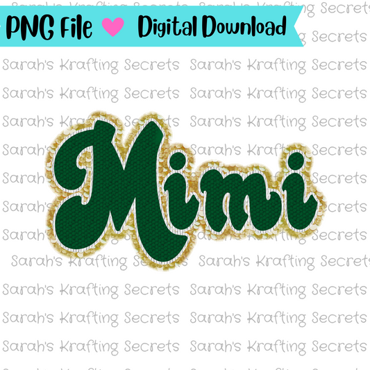 Retro Mimi Faux patch png