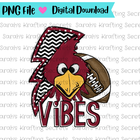 Football Team Mascot Vibes Sublimation Design