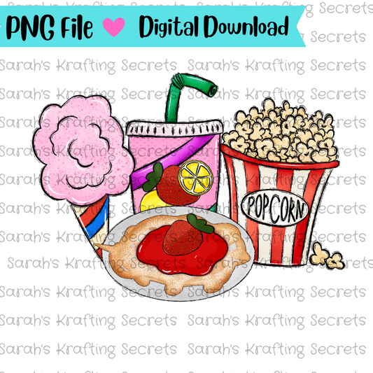 Festival Snacks sublimation png