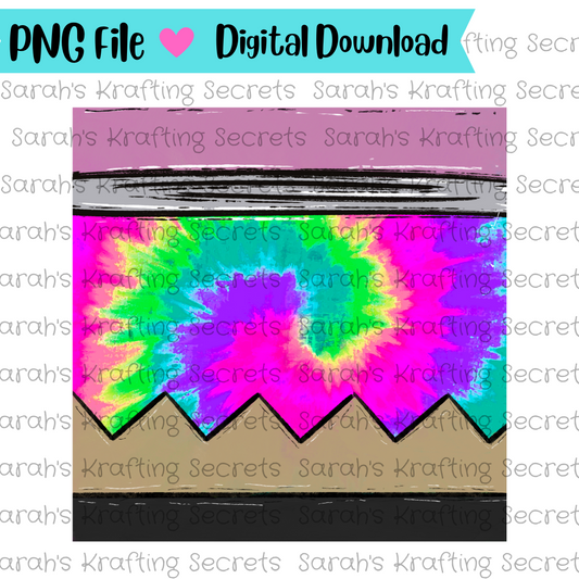 Tie Dye Pencil Digital Paper