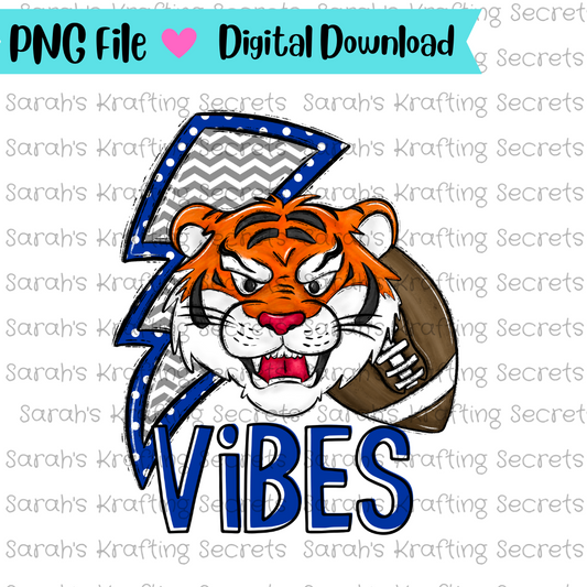 Blue & Gray Tiger Vibes Sublimation