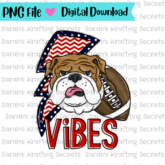 Bulldogs Football Vibes Sublimation