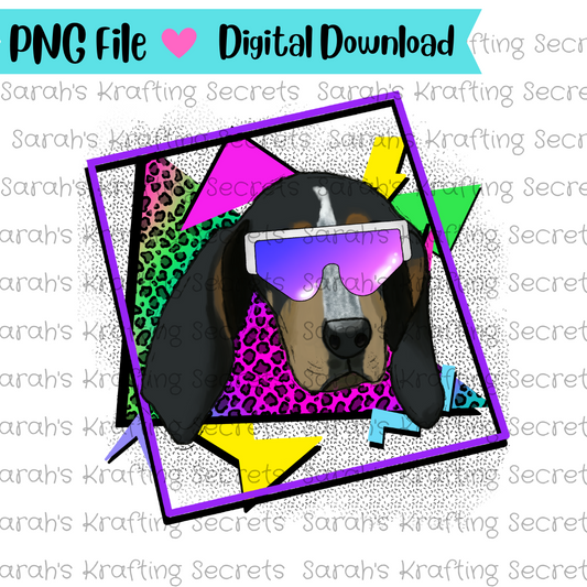 90's Theme Smoky Sublimation Design