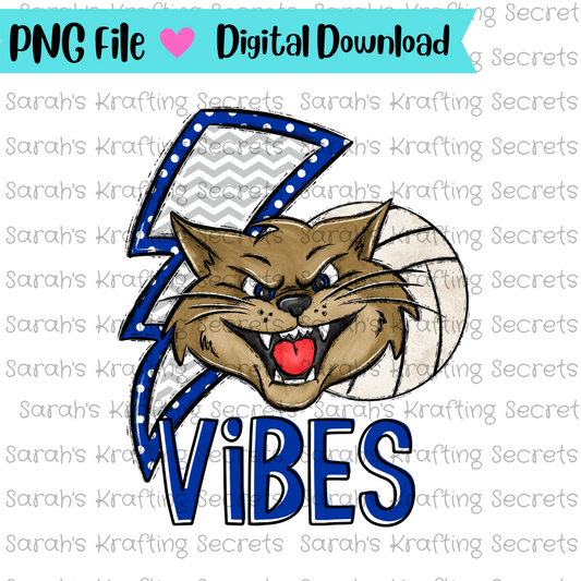 Wildcat Volleyball Sublimation design