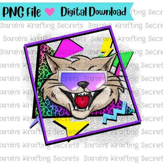 90's Theme Wildcats Sublimation Design