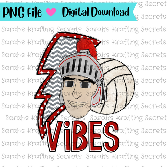 Spartans Volleyball Sublimation Design
