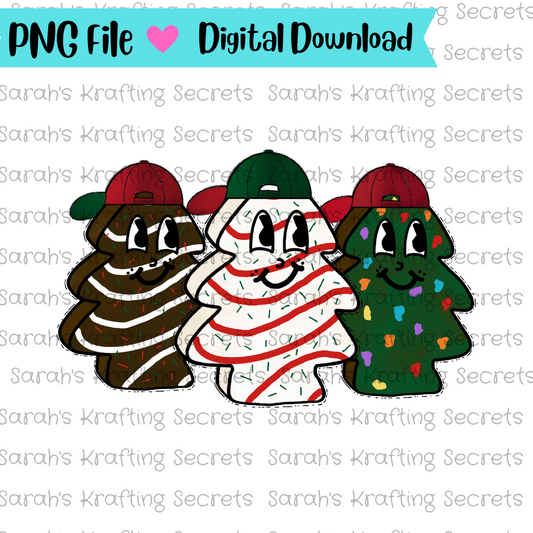 Kids Christmas tree cakes png