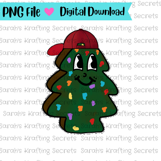 Boy Christmas Tree Cake Sublimation png