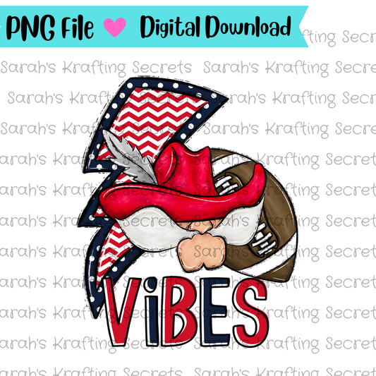 Football Vibes Sublimation Design