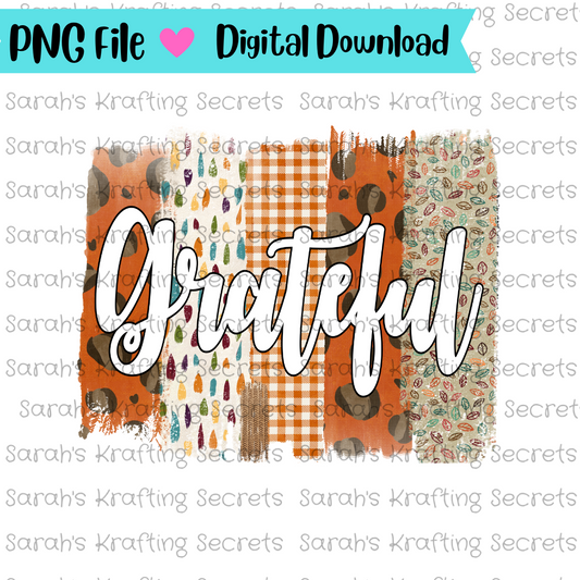 Grateful Brush strokes Sublimation 