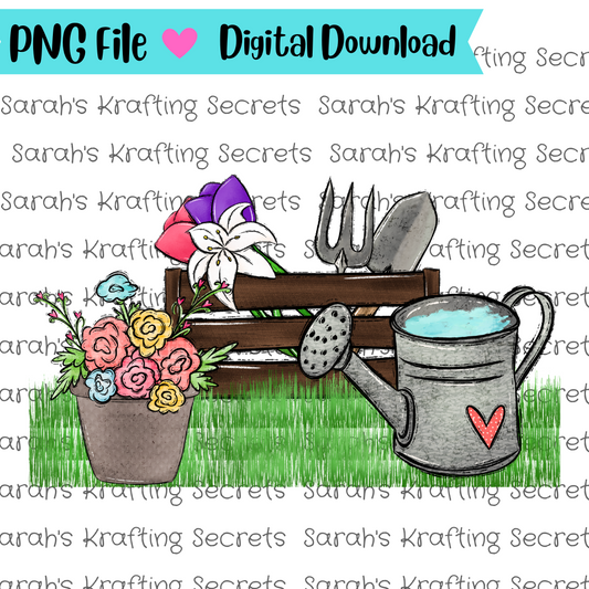 Flower Garden Sublimation Graphic Design