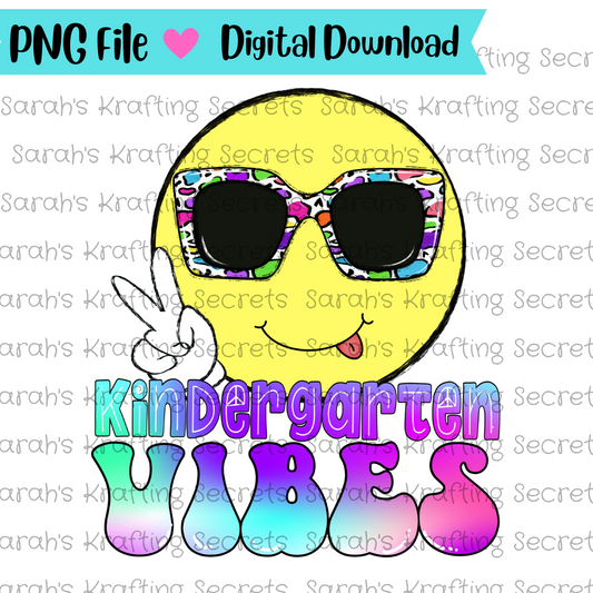 Kindergarten Vibes Sublimation Design
