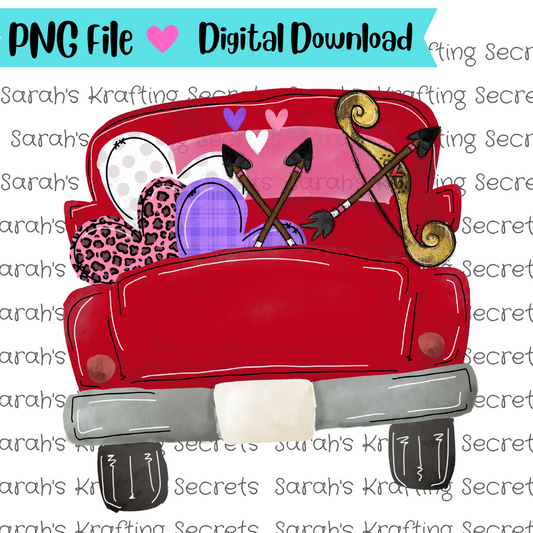 Valentines Truck Sublimation Graphic Truck