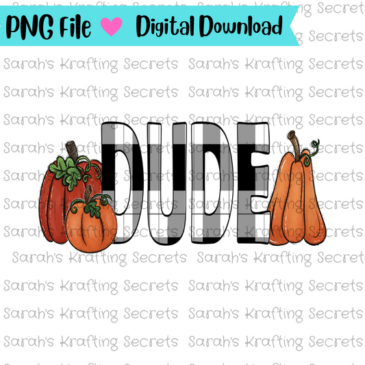 Pumpkin Plaid Dude sublimation