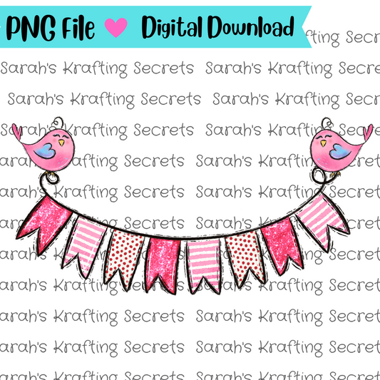 Valentine's Day Banner Sublimation Graphic Design