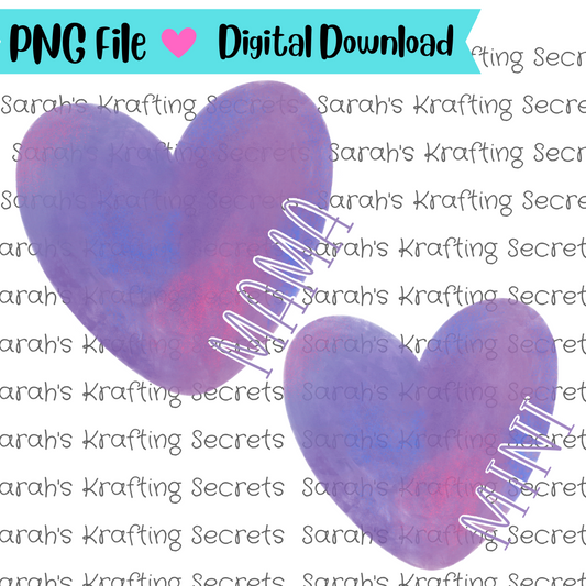 Heart Mama and Mini Sublimation Graphic Design
