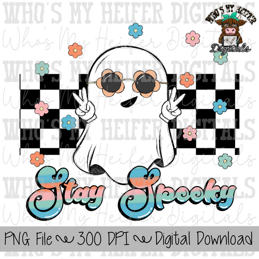 Stay Spooky Ghost PNG