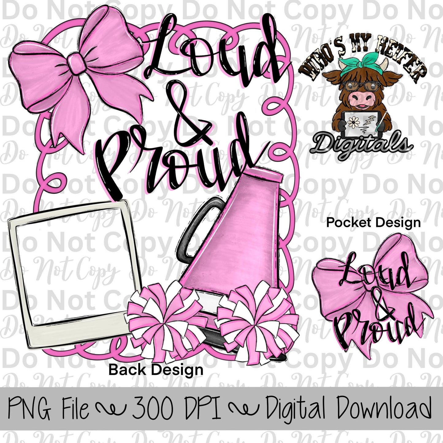 Custom Cheer PNG Hand Drawn Pink Cheerleader Sublimation Design Sports Mama Photo PNG File Add Photo Canva Design Girly Swirly Digital Art
