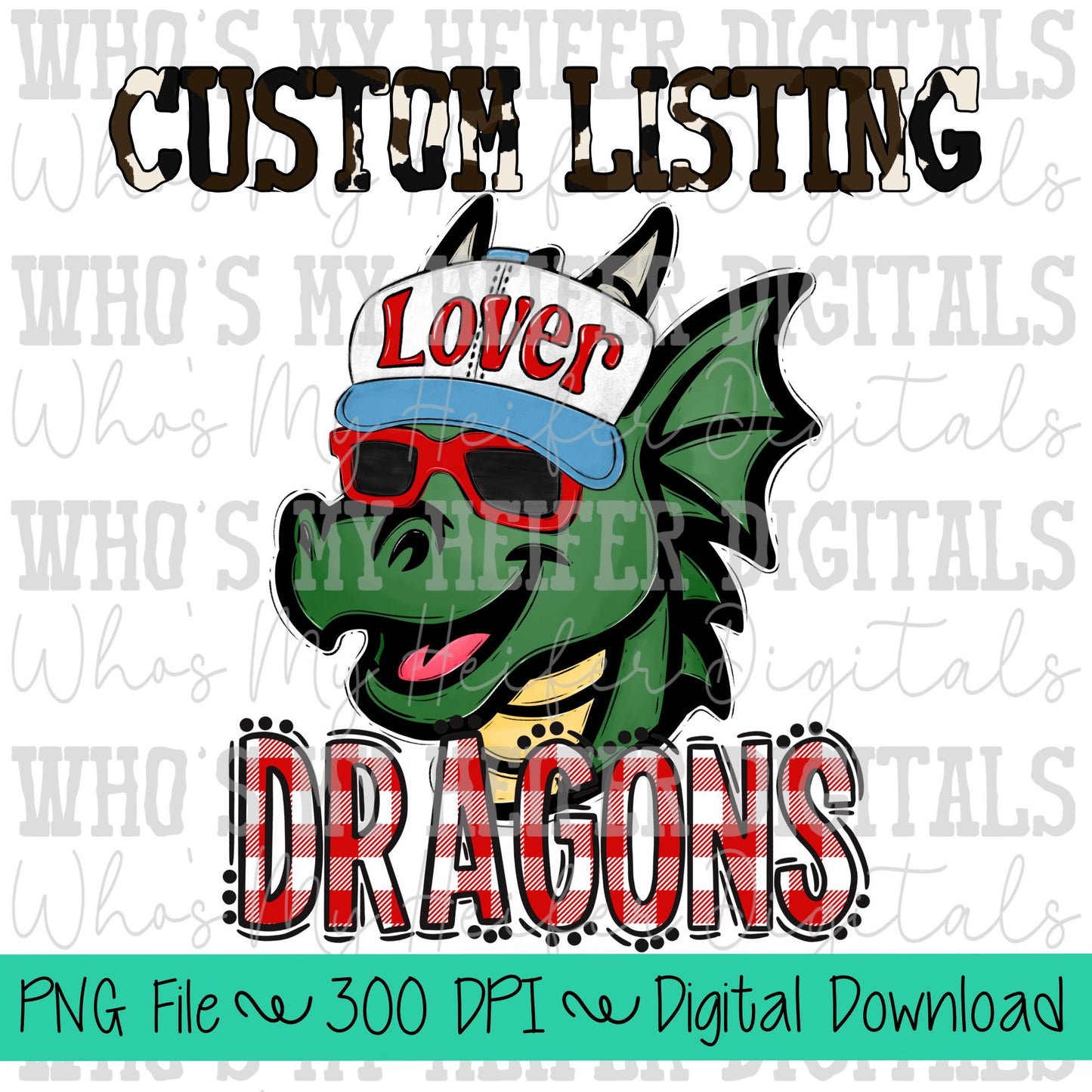 Custom Valentine's Mascot PNG Hand Drawn Mascot with Hat Sublimation PNG Game Day Shirt Design School Spirit PNG Plaid Mascot Doodle Art
