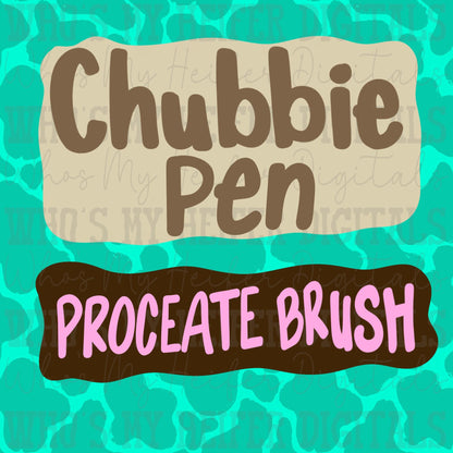 Cubbie Pen Procreate Brush Instant download Doodle Brush for Procreate