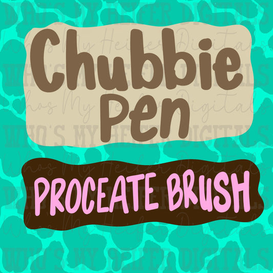 Cubbie Pen Procreate Brush Instant download Doodle Brush for Procreate