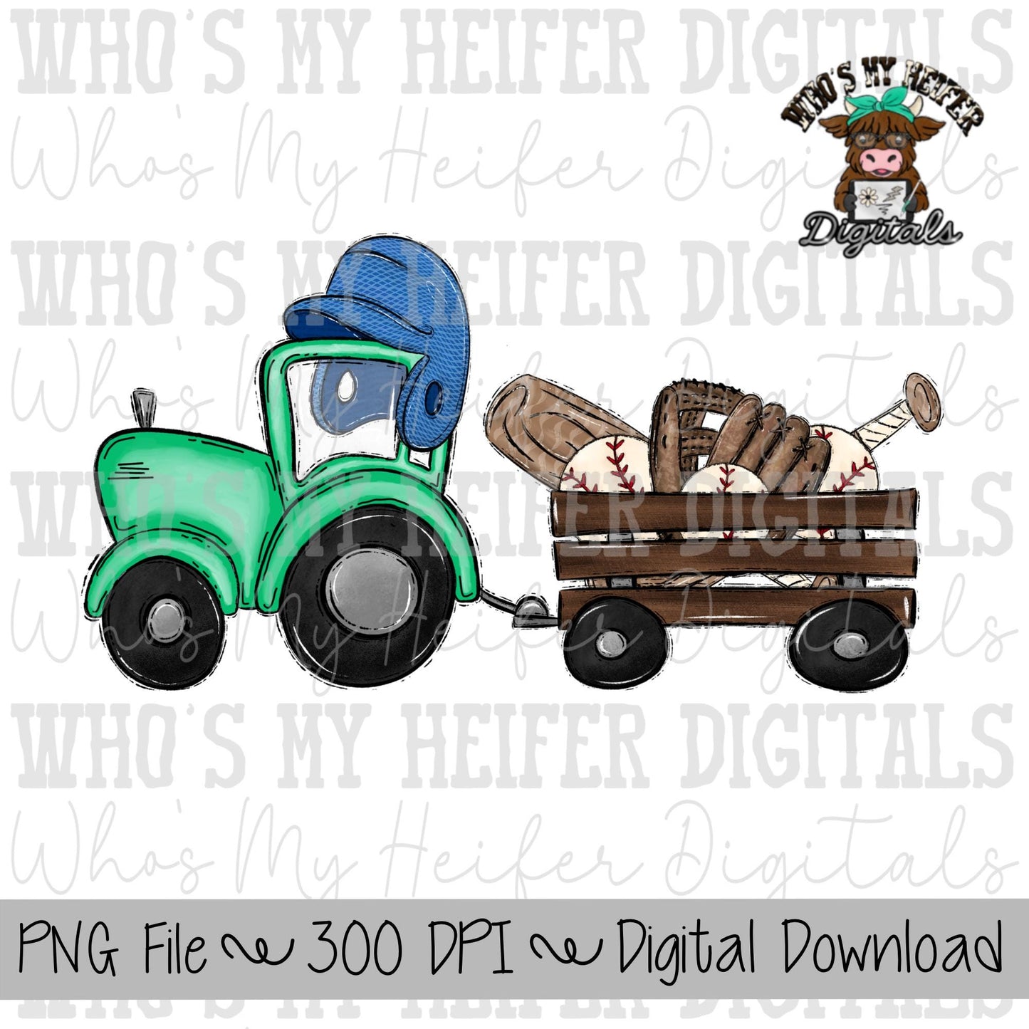 Green Baseball Tractor