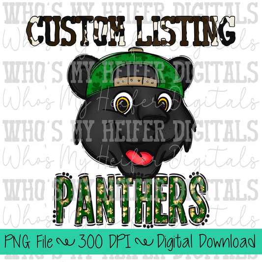 Custom St Patrick's Day Mascot PNG Hand Drawn Mascot with Hat Sublimation PNG Game Day Shirt Design School Spirit PNG Plaid Mascot Doodle