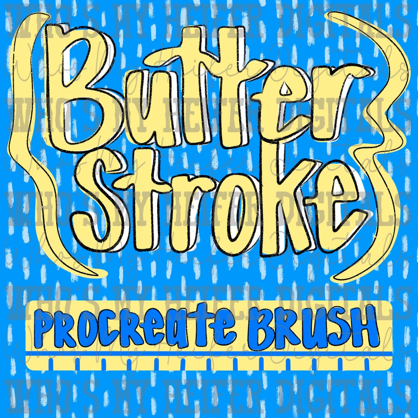 Butter Stroke Procreate Brush Instant download Smooth Lettering and Doodling Brush for Procreate